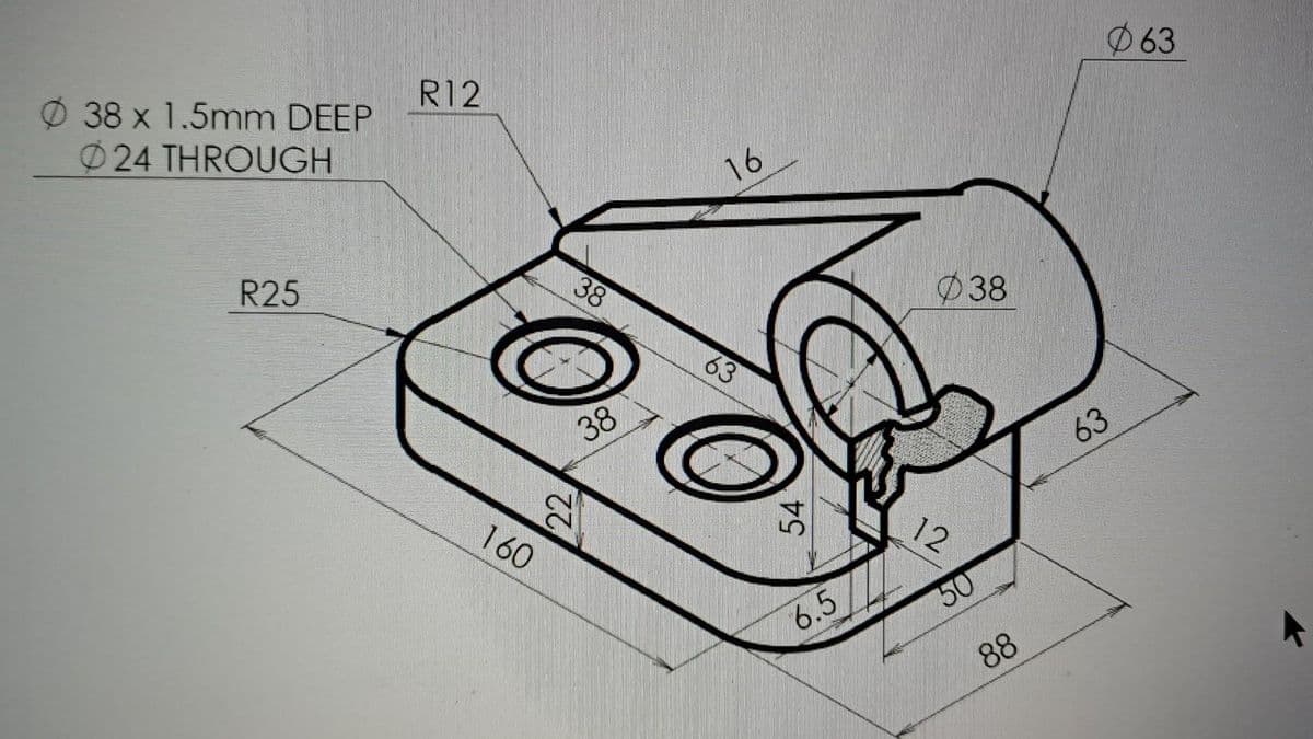 38 x 1.5mm DEEP
24 THROUGH
R25
R12
O
160
38
22
38
16
63
54
6.5
12
38
50
88
63
63
k