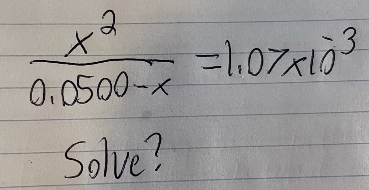 3.
0.0500-x
Solve?
