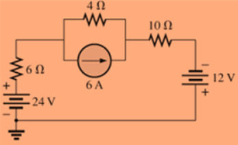 6Ω
• 24 V
4Ω
Μ
64
10 Ω
Μ
12 V