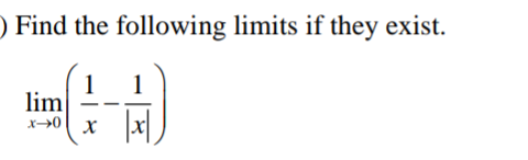 ) Find the following limits if they exist.
(부)
1
lim
1
