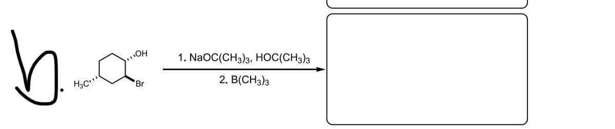 OH
1. NaOC(CH3)3, HOC(CH3)3
Br
2. B(CH3)3
