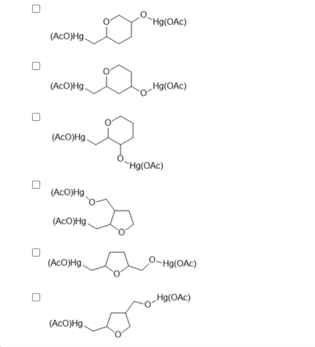 (AcO)Hg.
(AcO)Hg.
(AcO)Hg.
(AcO)Hg
(AcO)Hg.
(AcO)Hg.
(AcO)Hg.
Hg(OAc)
Hg(OAc)
Hg(OAc)
O-Hg(OAc)
Hg(OAc)