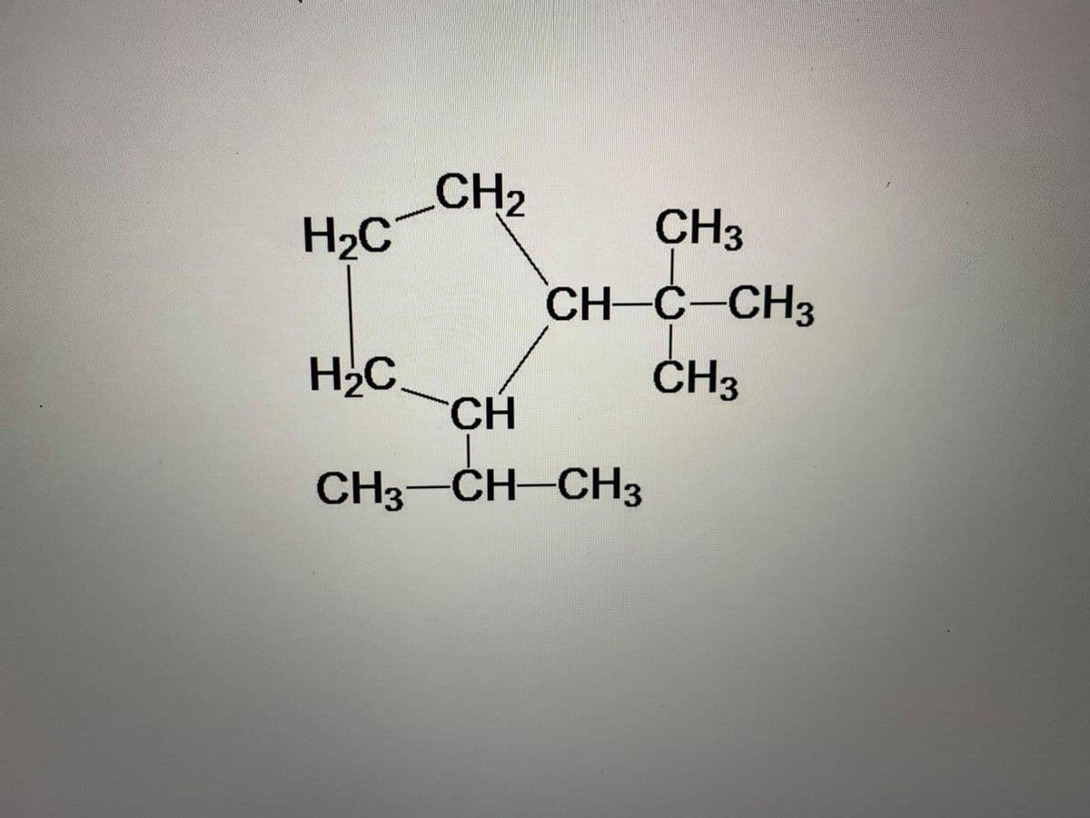 CH2
H2C
CH3
CH-C-CH3
H2C.
CH
ČH3
CH3-CH-CH3
