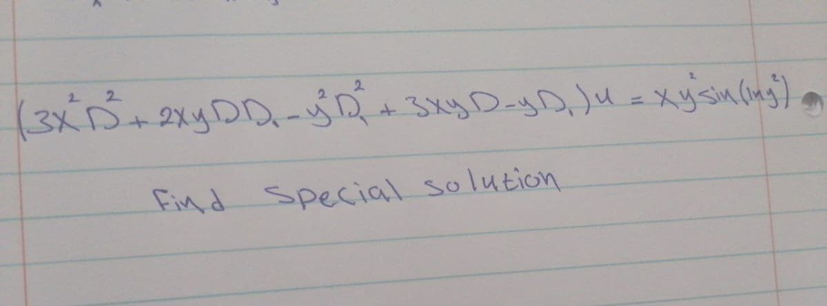 2.
2
2.
Find Special solution
