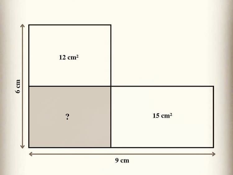 12 cm?
?
15 cm?
9 cm
6 cm
