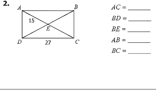 2.
B
AC =
BD =
15
BE =
D
AB :
%3D
27
BC =
II||
