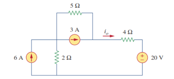 5Ω
ЗА
6 A
2Ω
20 V
ww
