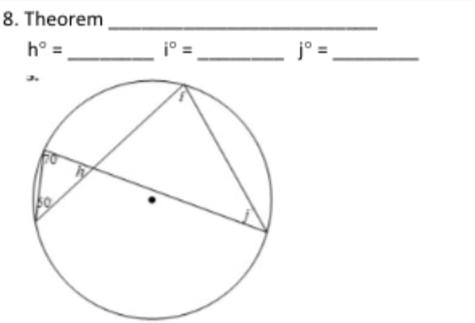 8. Theorem
h° =
i° =
j° =
30
