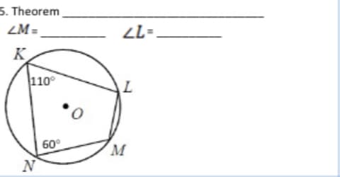 5. Theorem
ZM =
K
110°
60°
M
N
