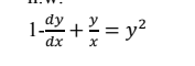 dy
1.4y
dx
= y?
