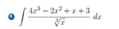 4.r3 – 2r2 + x+3
dr
