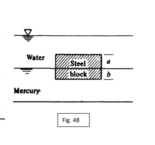 Water
Steel
block
Mercury
Fig. 48
