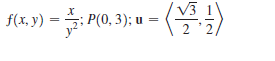 (学》
V3 1
f(x, y)
=: P(0, 3); u =
