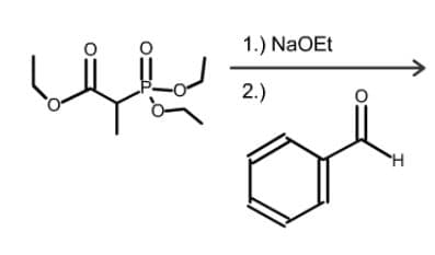 1.) NaOEt
2.)
H.
