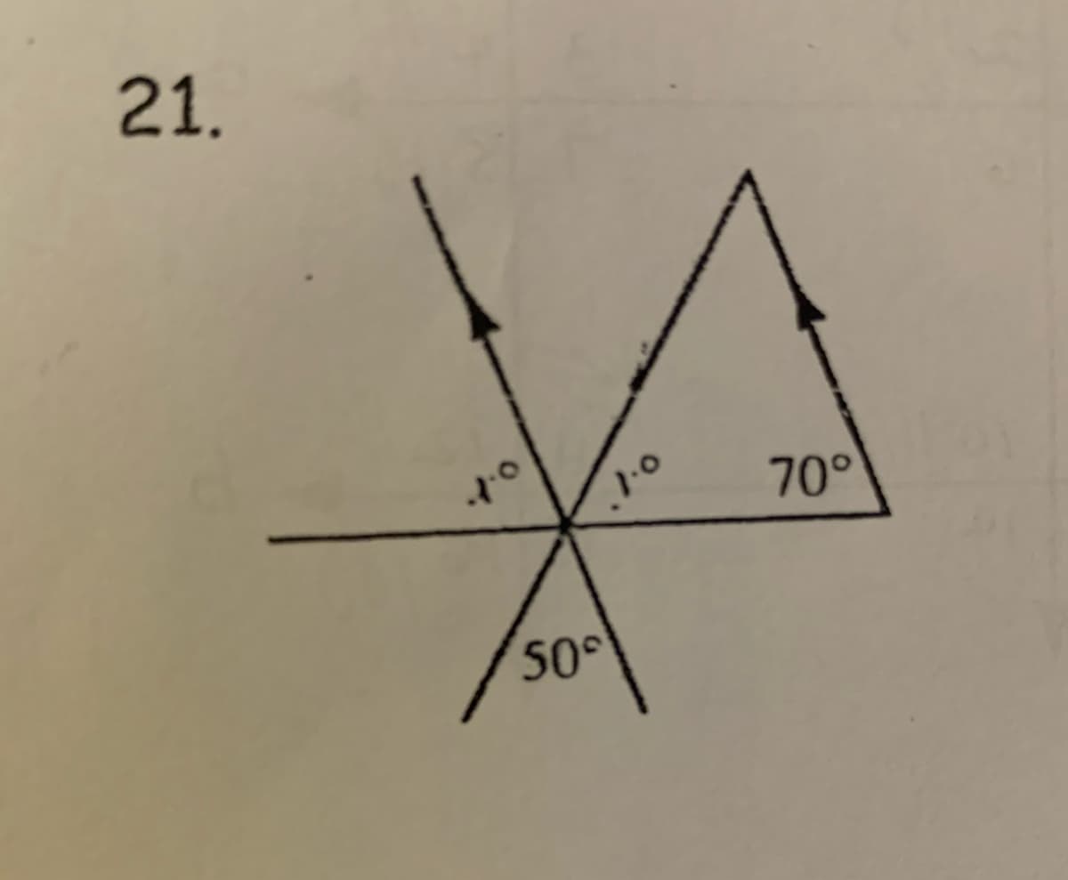 21.
70°
50
