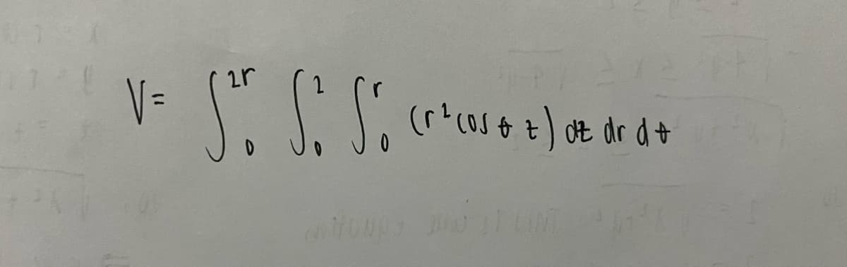 V=
2r
Sto So So (r²ces + + ) oz or d +