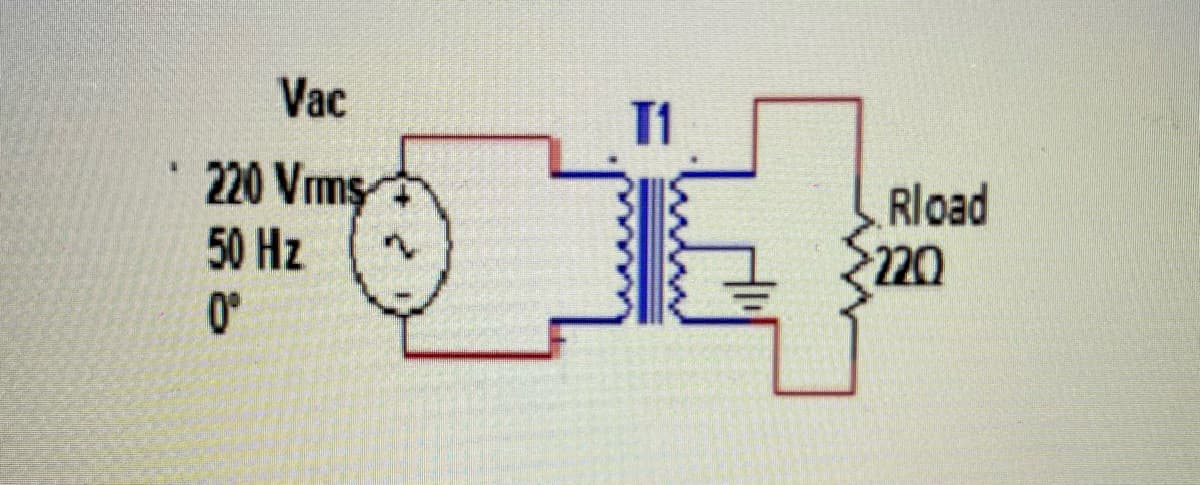 Vac
I1
220 Vms
50 Hz
0°
Rload
220
