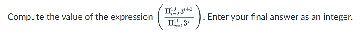 Compute the value of the expression
II¹023²+1
I!!!
"1=432
Enter your final answer as an integer.