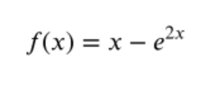 f(x) = x – e2x
%3D
