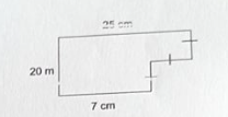 25 em
20 m
7 cm
