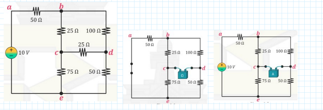 a
10 V
M
50 Ω
25 Ω 100 ΩΣ
25 Ω
W
75Ω
50 Ω
d
α
M
50 Ω
Σ25Ω 100ΩΣ
d
75Ω
50Ω Ξ
α
110 V
tr
50 Ω
€25Ω
Σ75Ω
100 ΩΣ
50 ΩΣ
d