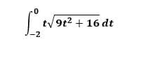 ty9t? + 16 dt
-2
