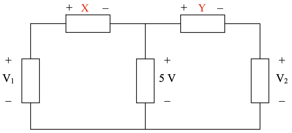 + X -
+ Y -
+
+
5 V
V2
+
