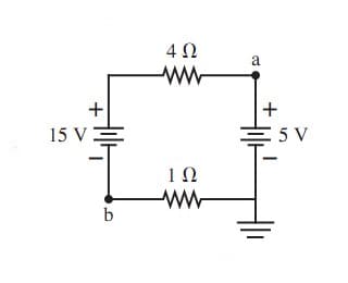 4Ω
15 VE
5 V
10
b
