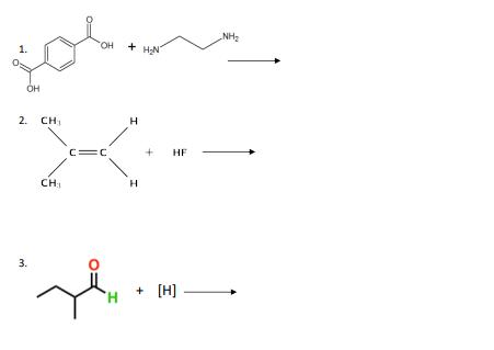 1.
OH
2. CH₂₁
3.
CH₂
OH
C=C
Jin
+ H₂N
H
H
HF
H + [H]
NH₂