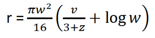 r =
16
+ log w
)
3+z
