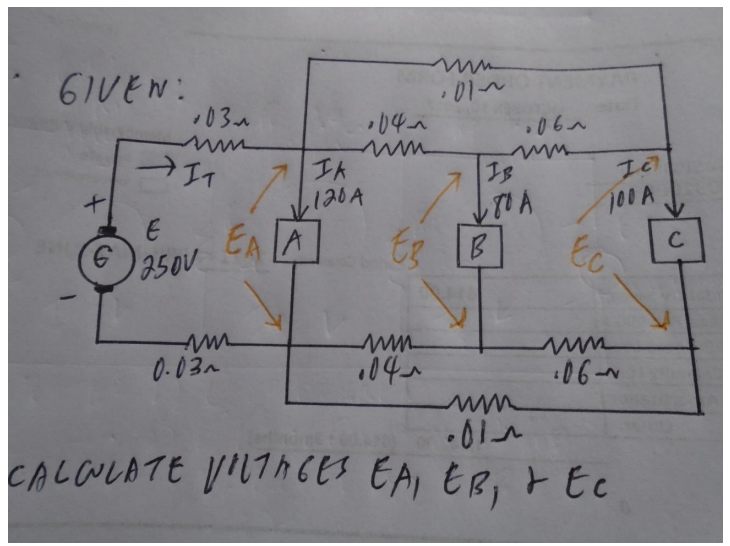 6IVEN:
04へ
→エて
Ik
,120A
18
www
100A.
E
EA LA
te B
C
350V
0-03A
104
:06-~
CALOLATE VILTA CES EA, ER, FEe
