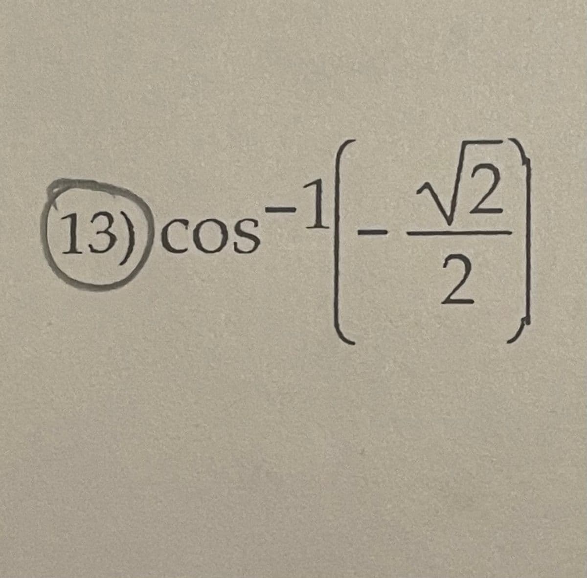 13) cos
--
2
2