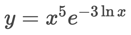 5 -3 in r
re
-
ln.
y = be
5