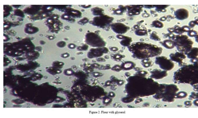 Figure 2. Flour with glycerol
