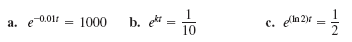 a. e 0011
b. ekt :
10
1000
eln 2)r =
2
