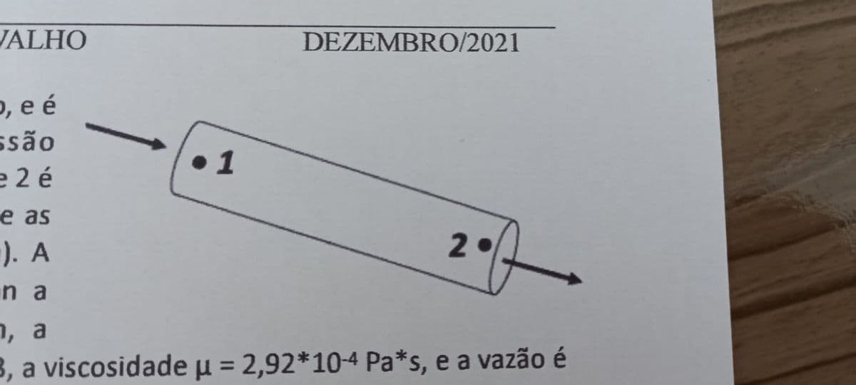 ALHO
DEZEMBR0/2021
, е е
ssão
e 2 é
1
e as
2.
). A
in a
, а
B, a viscosidadeµ = 2,92*10-4 Pa*s, e a vazão é
%3D
