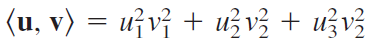 <u, v〉 = ufvt + uv을 + ugv을
