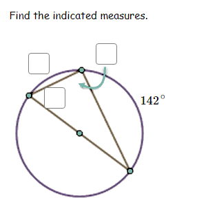 Find the indicated measures.
142°
