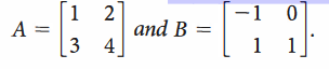 2
and B =
4
