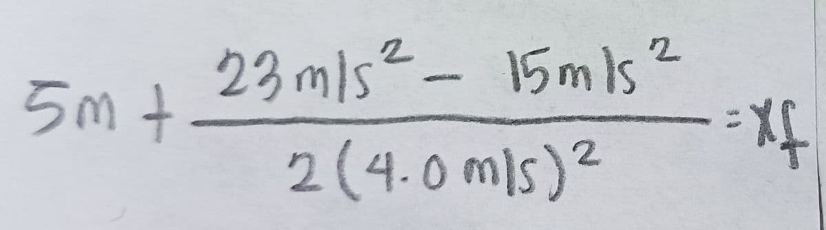 23 mis?- 15mIs
5mt
2(4.0 mis)2
