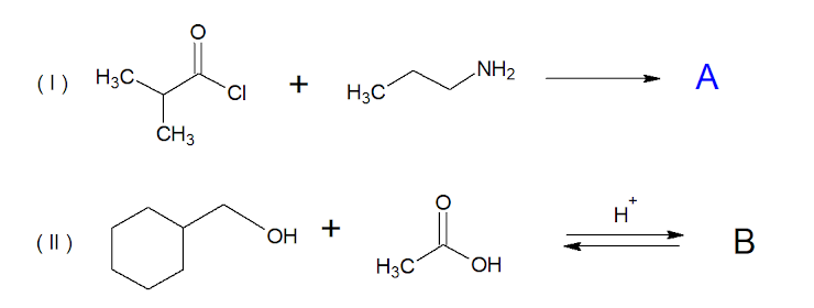 (1) H3C.
NH2
А
+
H3C
CH3
H
( II)
HO.
В
H3C
HO.
+
