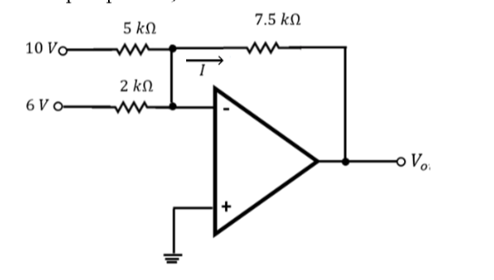 7.5 k.
5 k.
10 Vo
2 kN
6 V o-
o Vo.
