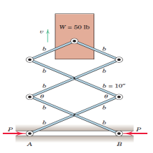 of
W = 50 lb
b = 10"
B