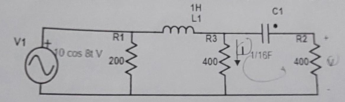 V1
NO cos &t V
R1
200-
1H
L1
R3
400-
C1
HP
11/16F
R2
400- V