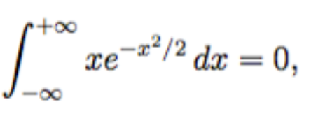 -x²/2 dx = 0,
xe
