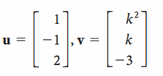 k2
-1 |, v =
-3
||
