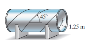 45°
-1.25 m