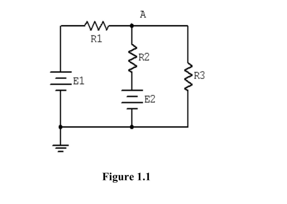 A
R1
R2
R3
El
E2
Figure 1.1
