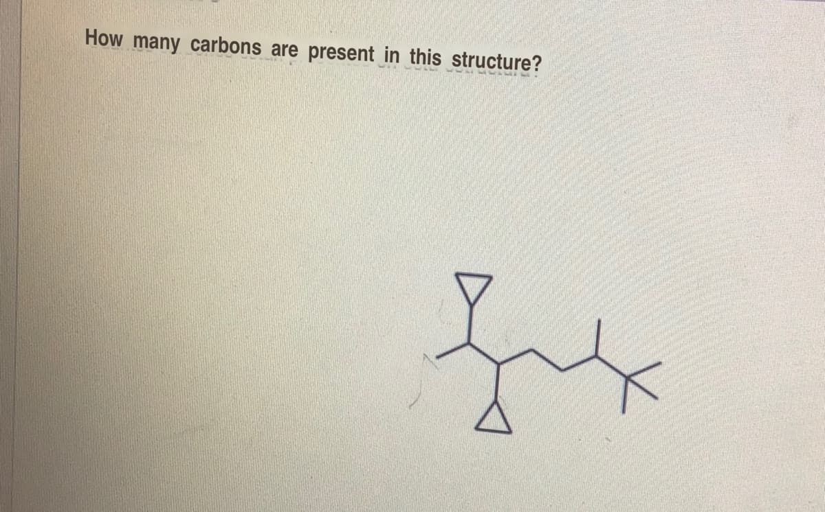 How many carbons are present in this structure?
fux