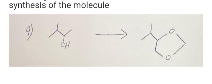 synthesis of the molecule
